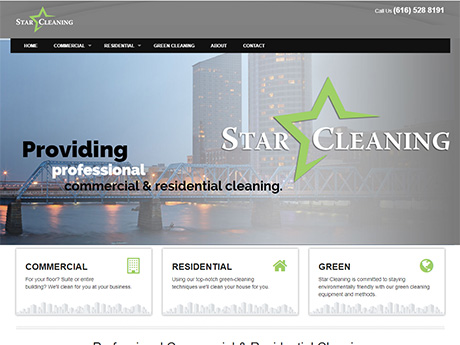 Star Cleaning home page